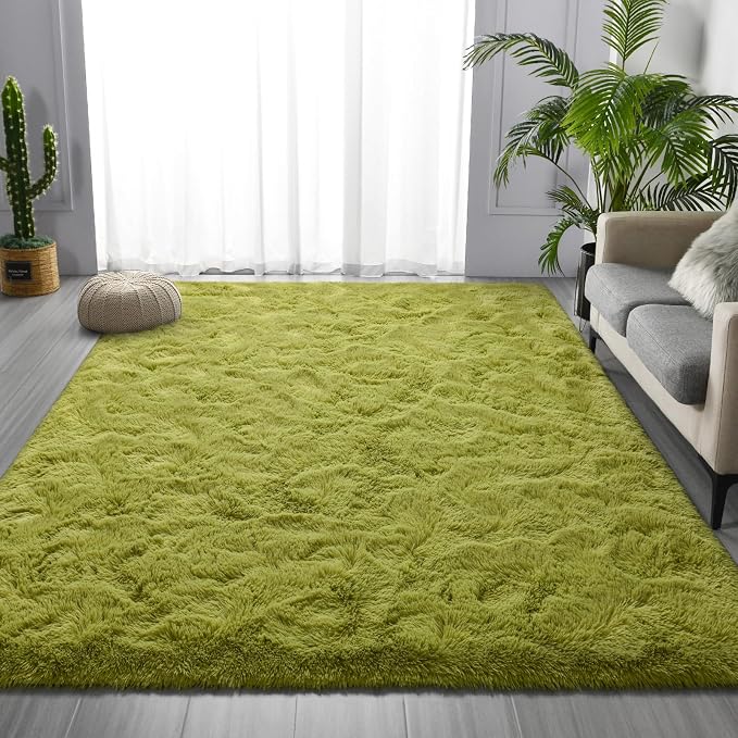Deerhoo Large Shag Area Rugs 5 x 8, Plush Fuzzy Rugs - Image 3