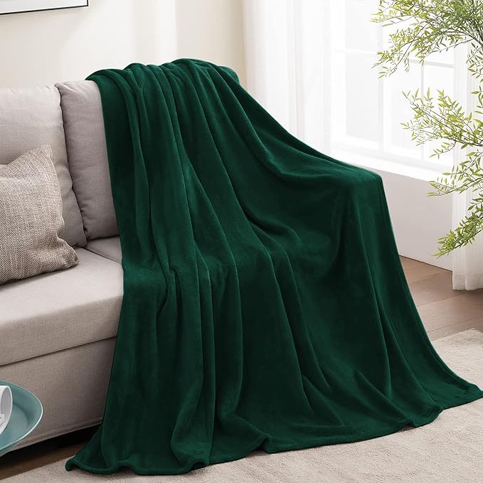 BEDELITE Fleece Blanket Christmas Forest Green Throw Blankets - Image 9