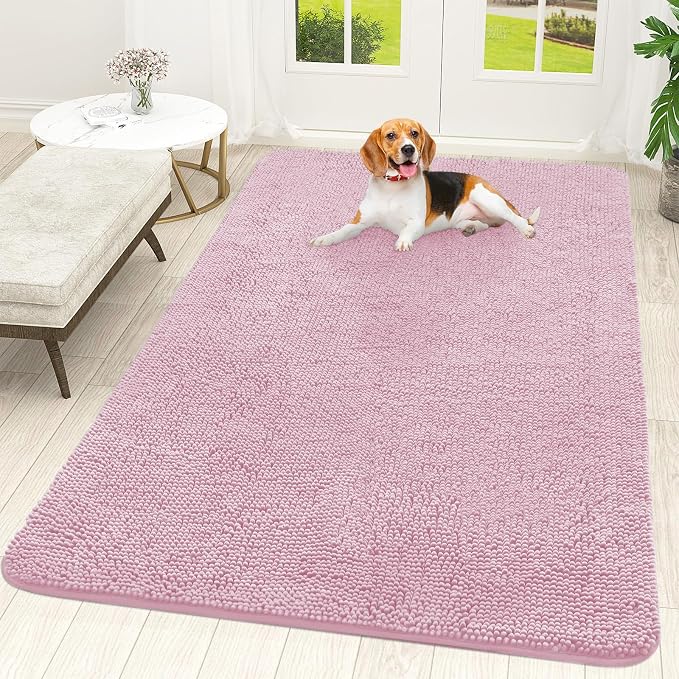 OLANLY Dog Door Mat for Muddy Paws 70x46, Absorbs Moisture and Dirt, Absorbent by OLANLY