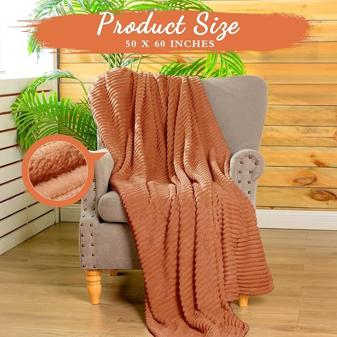 Buryeah 12 Pcs Flannel Throw Blanket Bulk 50 x 60 in Sleepover Blanket Outdoor - Image 3