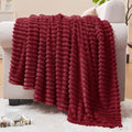 BEDELITE Fleece Throw Blanket for Couch – 3D Ribbed Jacquard Soft and Warm by BEDELITE