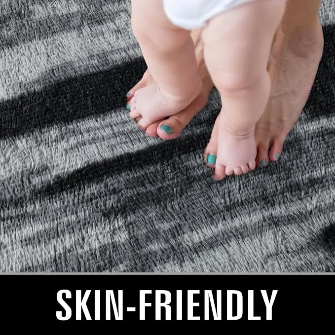 TWINNIS Super Soft Shaggy Rugs Fluffy Carpets, 4x5.9 Feet, Indoor Modern Plush - Image 3