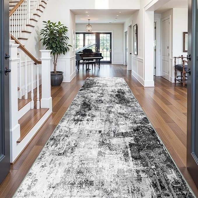 4x12 Runner Rug for Wide Hallway: Long Washable Runners for Entryway Living by WIEVEDENS