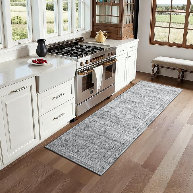 Lofus 2X 6 Area Rug for Hallways, Low Pile Soft Carpet Runner for Kitchen - Image 4