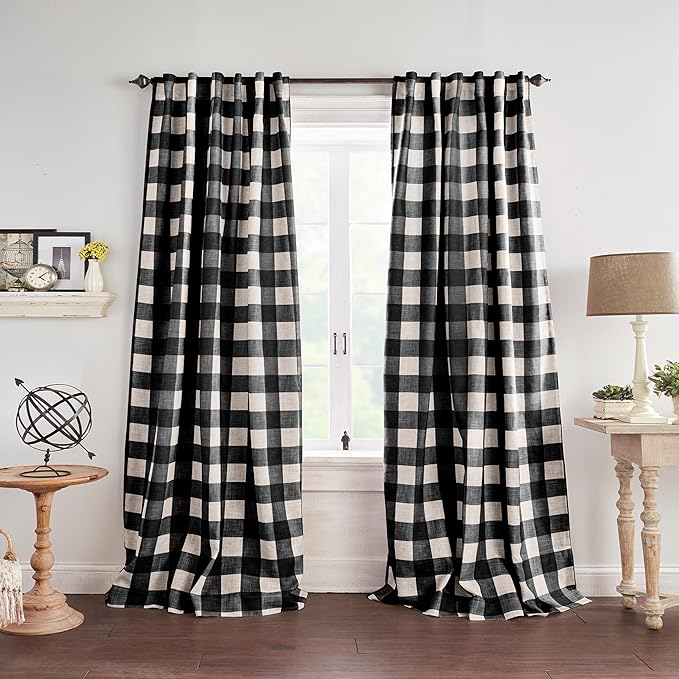 Elrene Home Fashions Farmhouse Living Grainger Buffalo-Check Blackout Window by ElreneHomeFashions