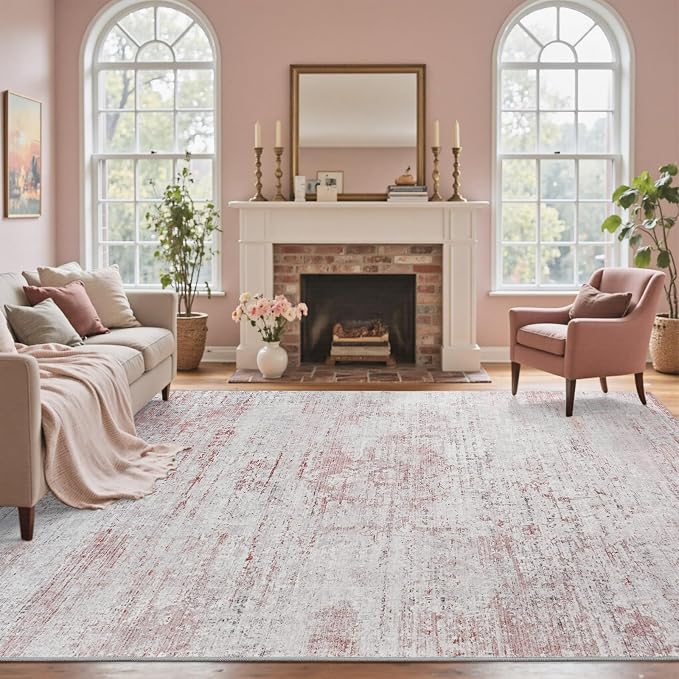 4x6 Ft Area Rugs for Living Room, Soft Non-Slip Washable Rugs Modern Abstract - Image 3