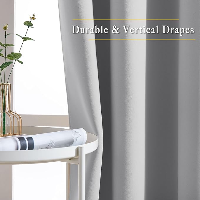 NICETOWN Room Darkening Kitchen Curtains - Image 5