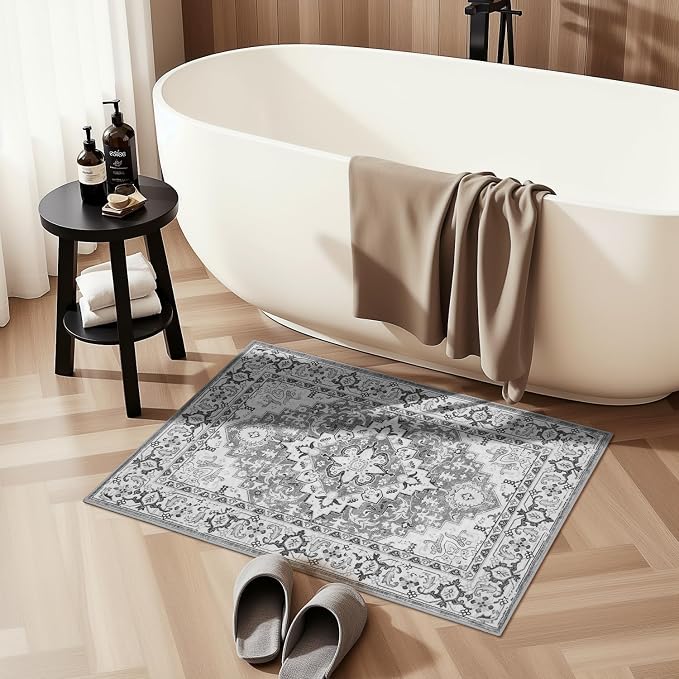 Lofus 2x3 Washable Rug for Entryway Bathroom, Non Slip Kitchen Mats for Floor - Image 5