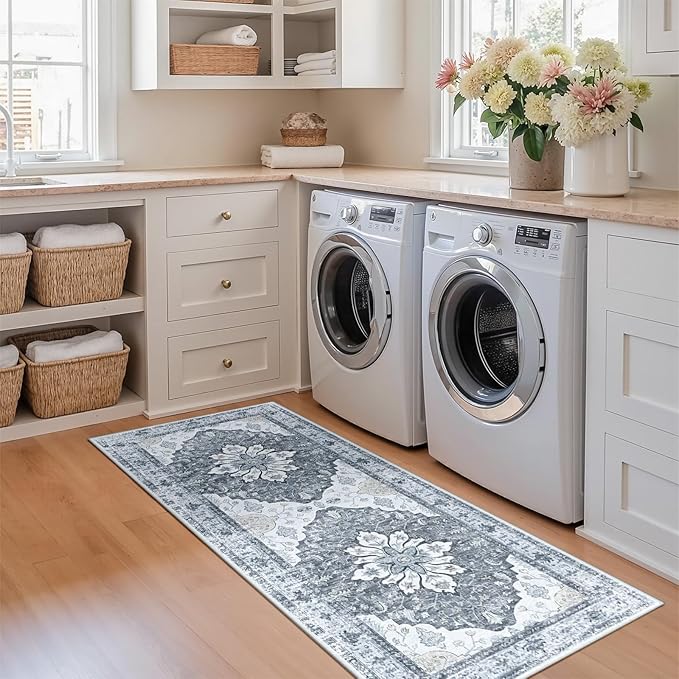Area Rugs 2'x5' Runner Rug Non Slip Washable by RELEANY