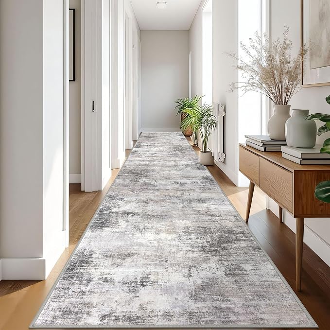 IOHOUZE Abstract Runner Rug 3x18 Ft Washable Runners - Image 8