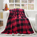 PU MEI Sherpa Fleece Throw Blanket 60" x 80" Reversible Plush Fluffy Large Big by HOME