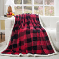 PU MEI Sherpa Fleece Throw Blanket 80" x 90" Reversible Plush Fluffy Large Big by HOME