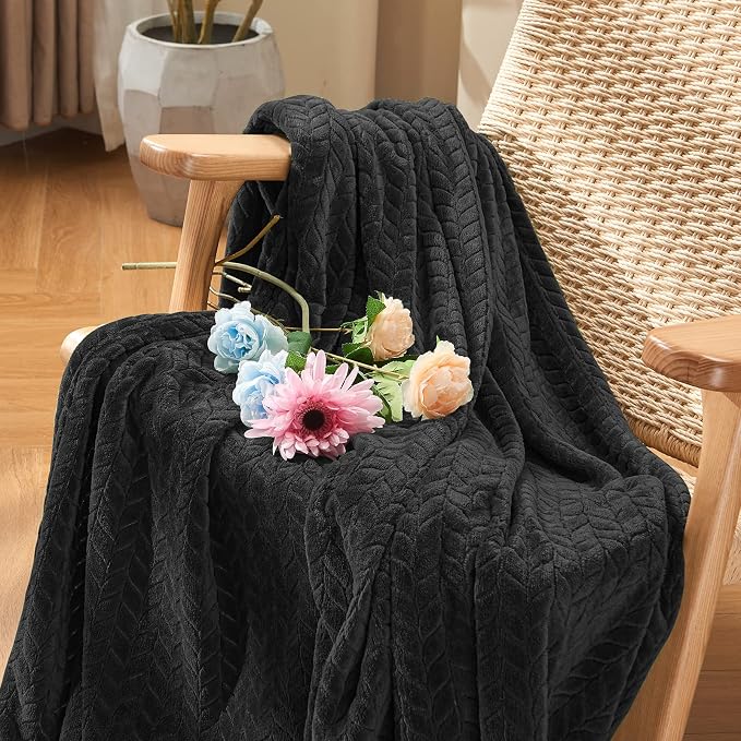 inhand Black Soft Throw Blanket - Image 2