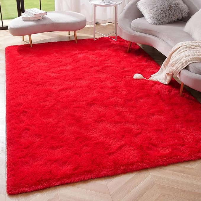 Amearea Premium Soft Area Rug 4x5.3 Feet, Modern Fluffy Rugs - Image 7