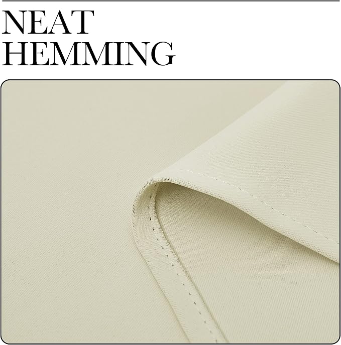 NICETOWN Beige Room Darkening Curtains 96" Long - Image 8