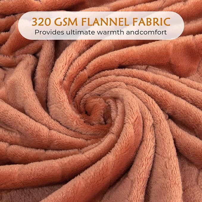 TOONOW Fleece Blanket Super Soft Cozy Throw Blanket 50" x 60", Lightweight - Image 4