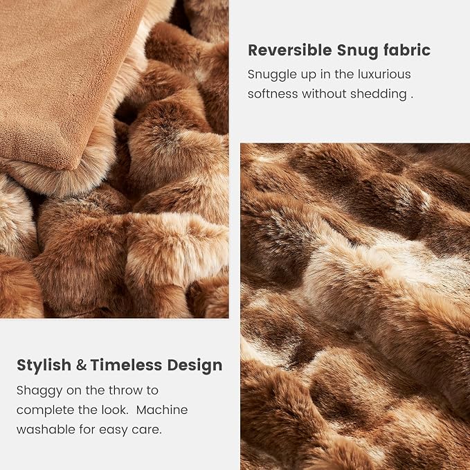 Cozy Bliss Faux Fur Throw Blanket - Image 8