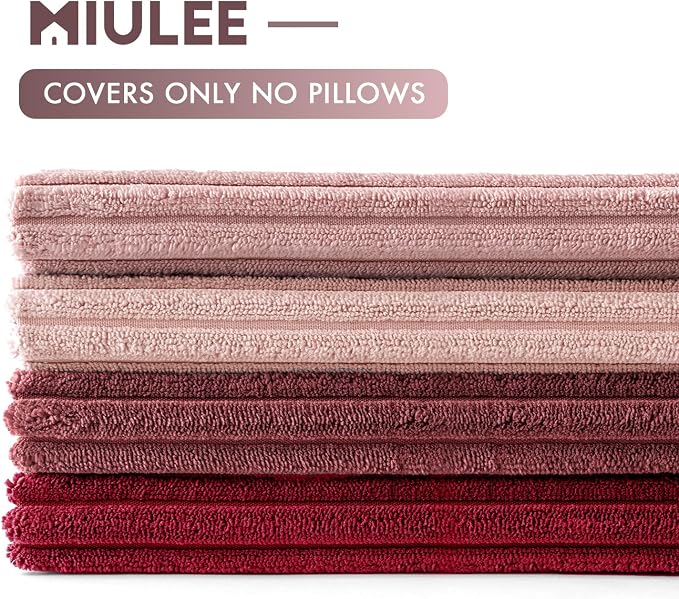 MIULEE Boho Farmhouse Throw Pillow Covers 18x18 Inch Set of 4 Romantic - Image 7