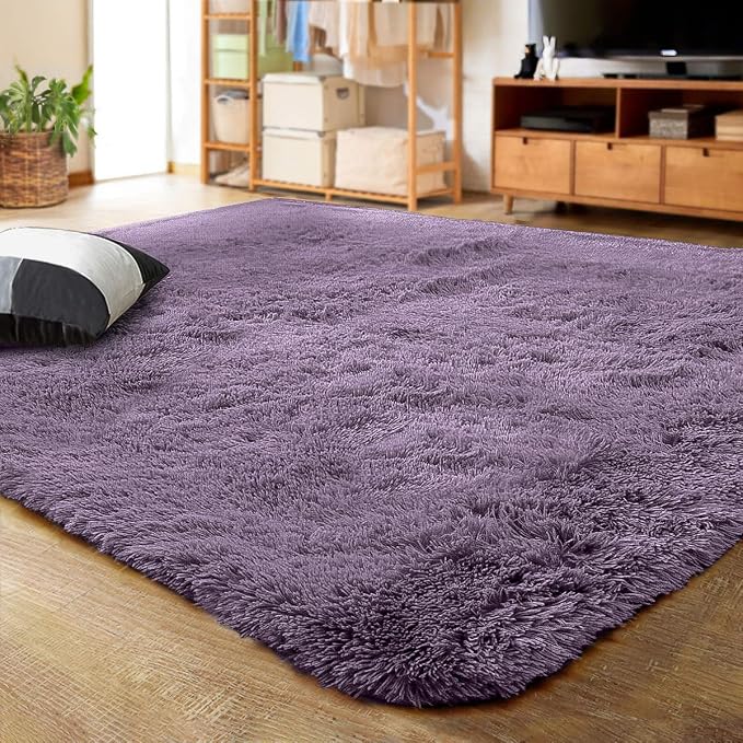 LOCHAS Ultra Soft Indoor Modern Area Rugs Fluffy Living Room Carpets by LOCHAS
