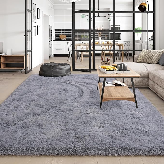 Amearea Shag Fluffy Area Rug for Bedroom Girls Living Room, Extra Soft and - Image 4
