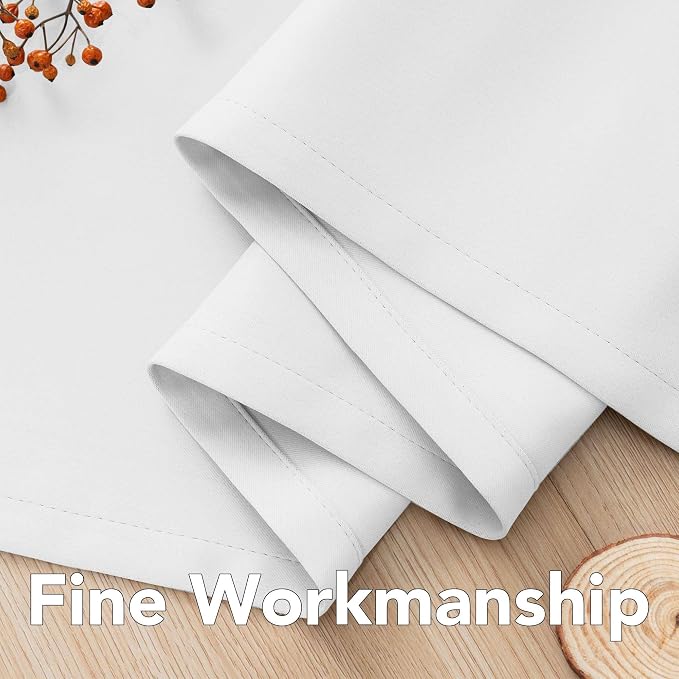 H.VERSAILTEX White Curtains for Bedroom Thermal Insulated Room Darkening Living - Image 6