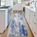 Washable Area Rugs 2'x8' Non-Slip Modern Abstract Soft by RELEANY