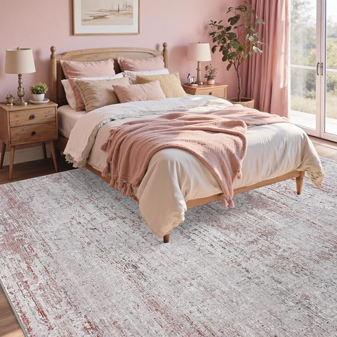 4x6 Ft Area Rugs for Living Room, Soft Non-Slip Washable Rugs Modern Abstract - Image 4
