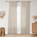 Nanspring Boho Linen Curtains 84 Inches Long by Nanspring