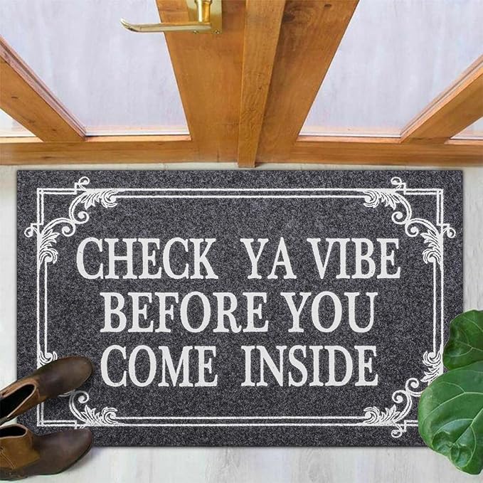 Front Door Door Mat Indoor Outdoor Entrance Doormat Rubber Welcome Door Mat - Image 4