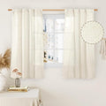 LAMIT Semi Sheer 48 Inch Linen Curtains by LAMIT