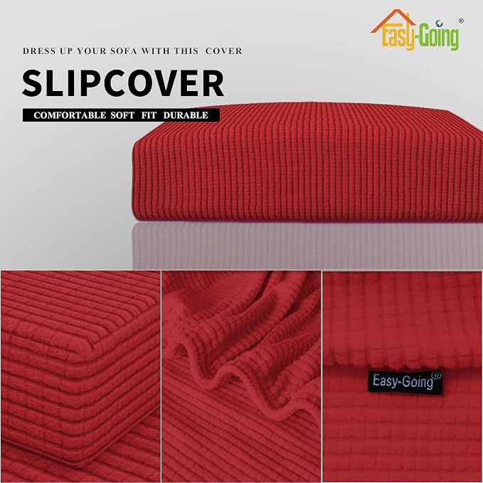 Easy-Going Stretch Loveseat Cushion Cover Sofa Cushion Furniture Protector Sofa - Image 3