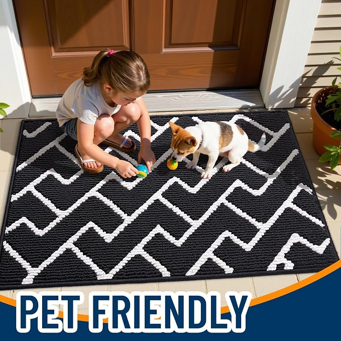 OLANLY Front Door Mat, Non-Slip Rubber Backing, Dirt Resistant and Absorbent - Image 6