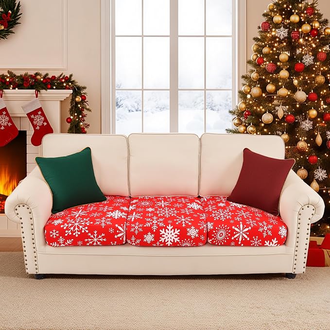 Smiry Printed Couch Cushion Covers, Stretch Soft Couch Covers - Image 5