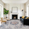 Washable 8x10 Living Room Rug: Oriental Water Resistant Rugs by HYHAOYUNLAI