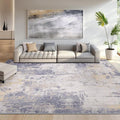 Washable Area Rugs 9'x12' Non-Slip Modern Abstract Soft by RELEANY
