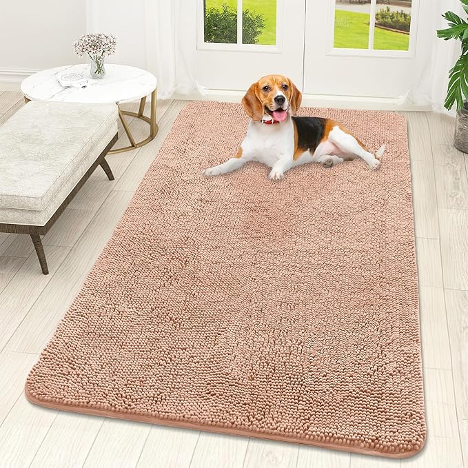 OLANLY Dog Door Mat for Muddy Paws 59x32, Absorbs Moisture and Dirt, Absorbent by OLANLY