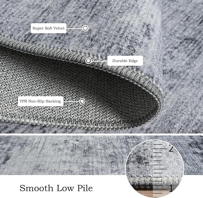Toneed 5x7 Area Rugs for Living Room Bedroom Dining Room Washable Rug Modern - Image 6
