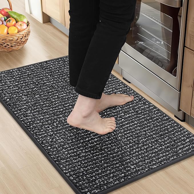 BEQHAUSE Kitchen Rugs 20"x32", Non-Slip Kitchen Mats by BEQHAUSE