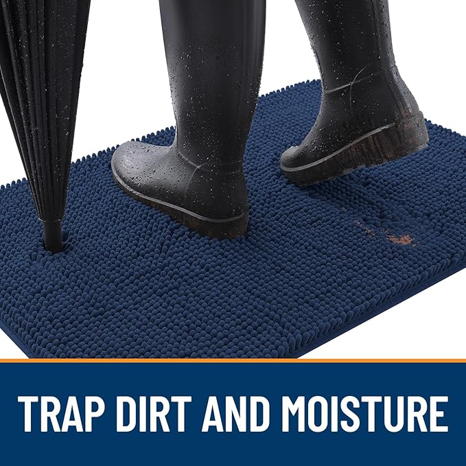 OLANLY Dog Door Mat for Muddy Paws 59x24, Absorbs Moisture and Dirt, Absorbent - Image 2