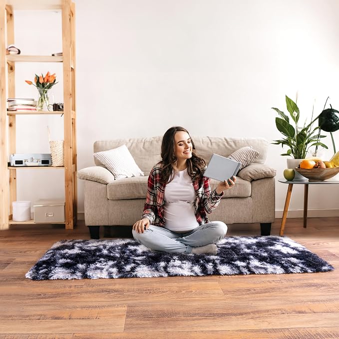 Runner Rugs for Bedroom 2x6 Soft Shag Bedside Rug, Fluffy Area Rug Throw Rugs - Image 5