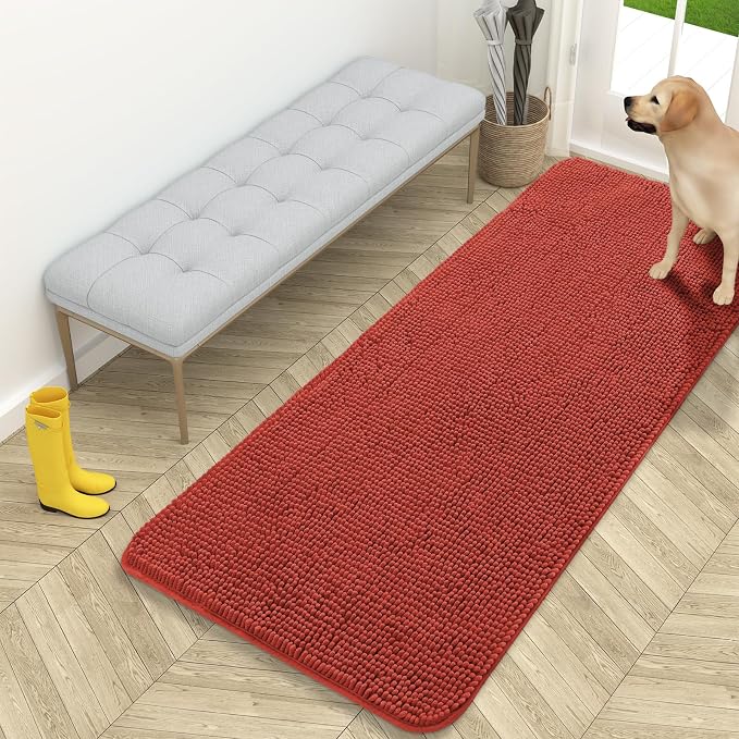 OLANLY Dog Door Mat for Muddy Paws 59x24, Absorbs Moisture and Dirt, Absorbent by OLANLY