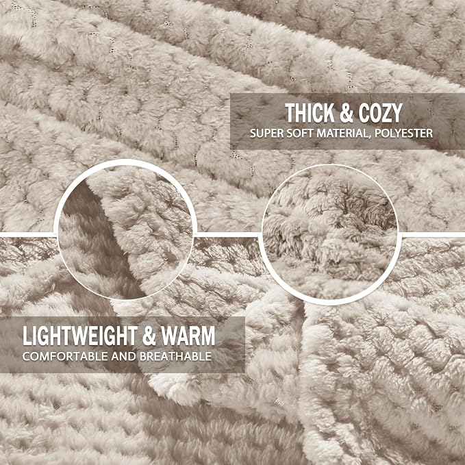 Exclusivo Mezcla Fleece Throw Blanket Extra Large, Super Soft and Warm Blankets - Image 6