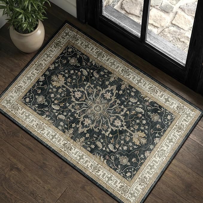 RELEANY Area Rugs 2'x3' Kitchen Rugs Entry Rug Small Rugs by RELEANY