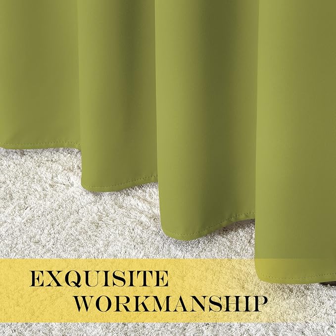 NICETOWN Room Divider Curtain 132 Inches Long, Wide Blackout Sliding Door - Image 5