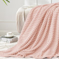 BEDELITE Fleece Throw Blanket for Couch – 3D Ribbed Jacquard Soft and Warm by BEDELITE