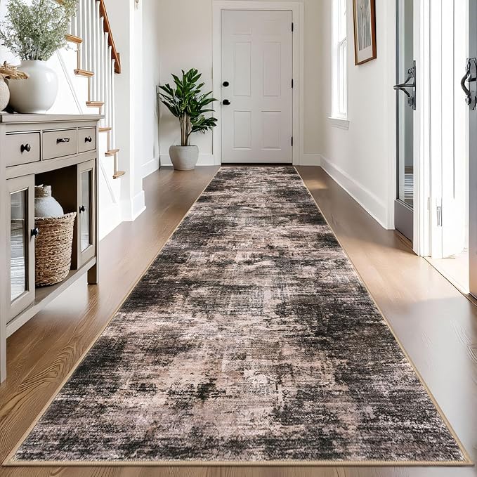 IOHOUZE Abstract Runner Rug 3x14 Ft Washable Runners by iOhouze