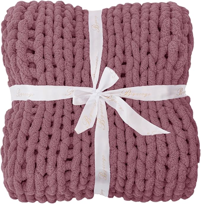 Bigacogo Chunky Knit Throw Blanket - Image 7