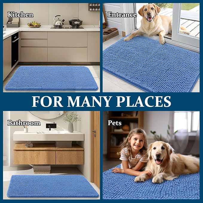 OLANLY Dog Door Mat for Muddy Paws 24x16, Absorbs Moisture and Dirt, Absorbent - Image 8