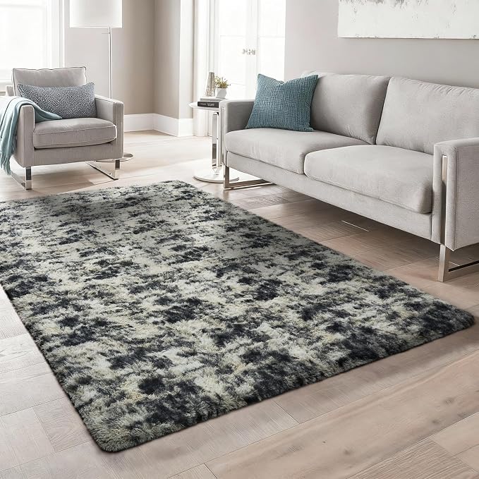 Ophanie Black Gold and Grey Area Rugs - Image 5