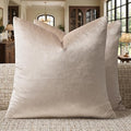 GIGIZAZA Velvet Pillow Covers 22x22 Decorative Pillows Pack of 2 Beige | by GIGIZAZAFocusingonhomedecoration
